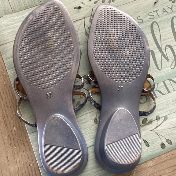 Fooks sandals blue/silver size 37 (7) - Picture 3 of 5